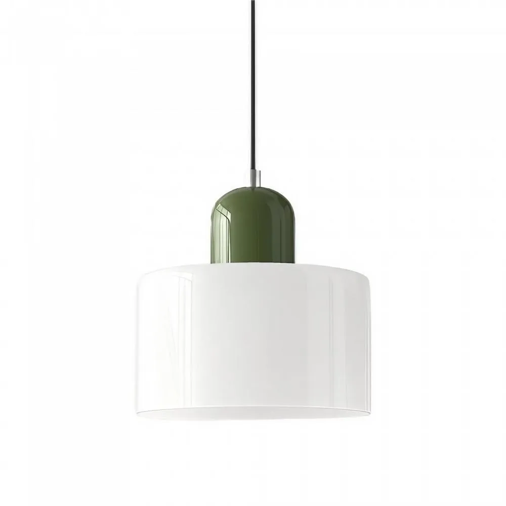 Morandi Cylinder Stained Glass Pendant Light KL17