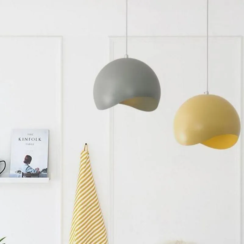 Scandinavian Macaron Eggshell Ball Pendant Light KL96