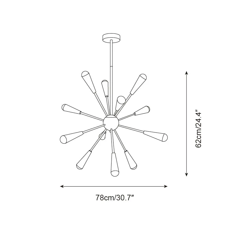 Fireworks Chandelier D82