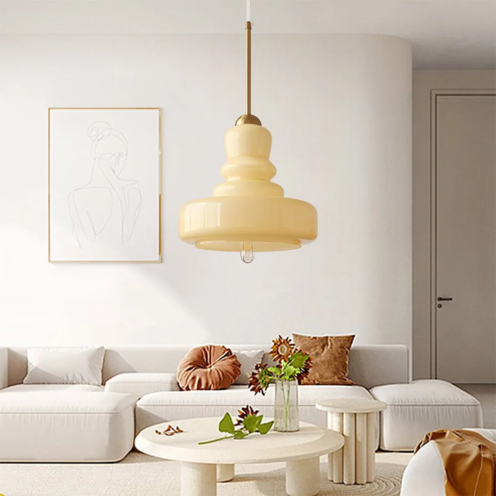Mid Century Modern Gourd Glass Pendant Light KL132