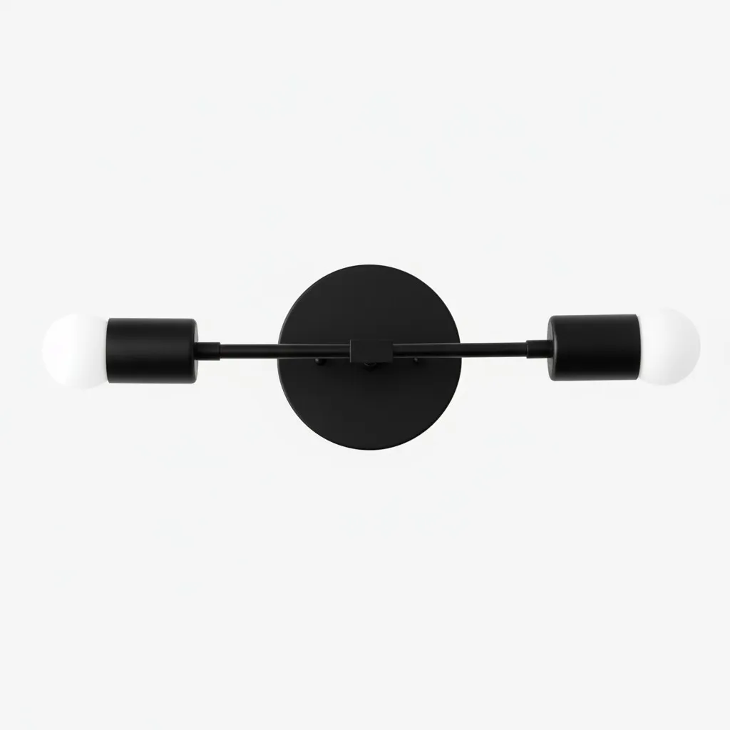 Mobilux Line Minimalist Vanity Light Fixture - Mid Century Bathroom Sconce KL1407