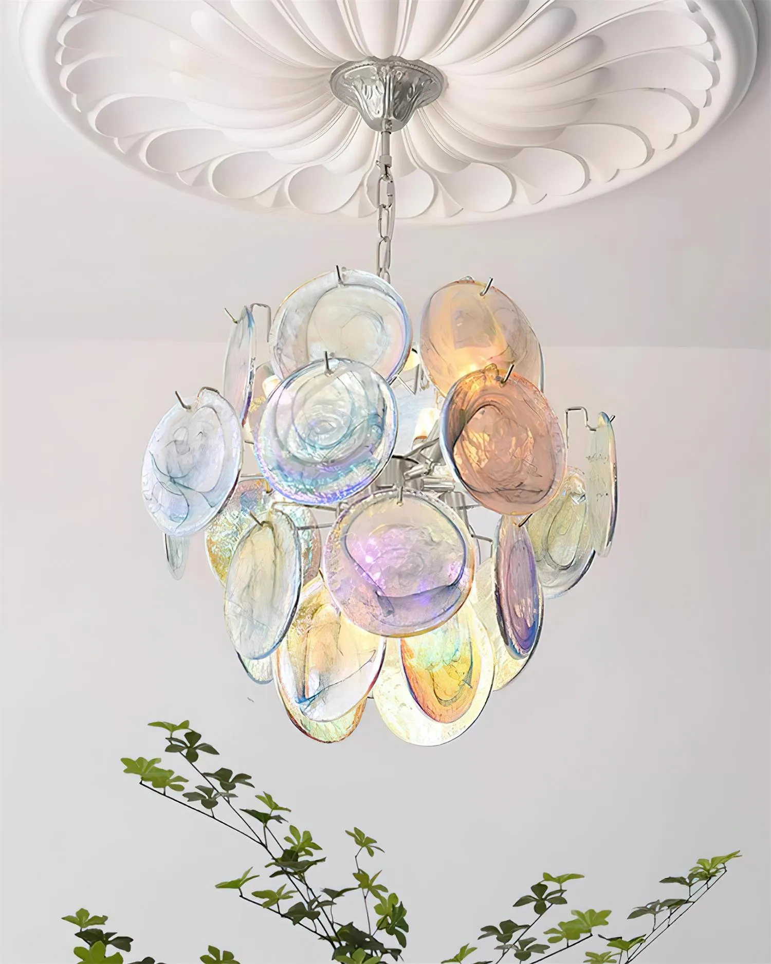 Neuvy Glass Chandelier D80