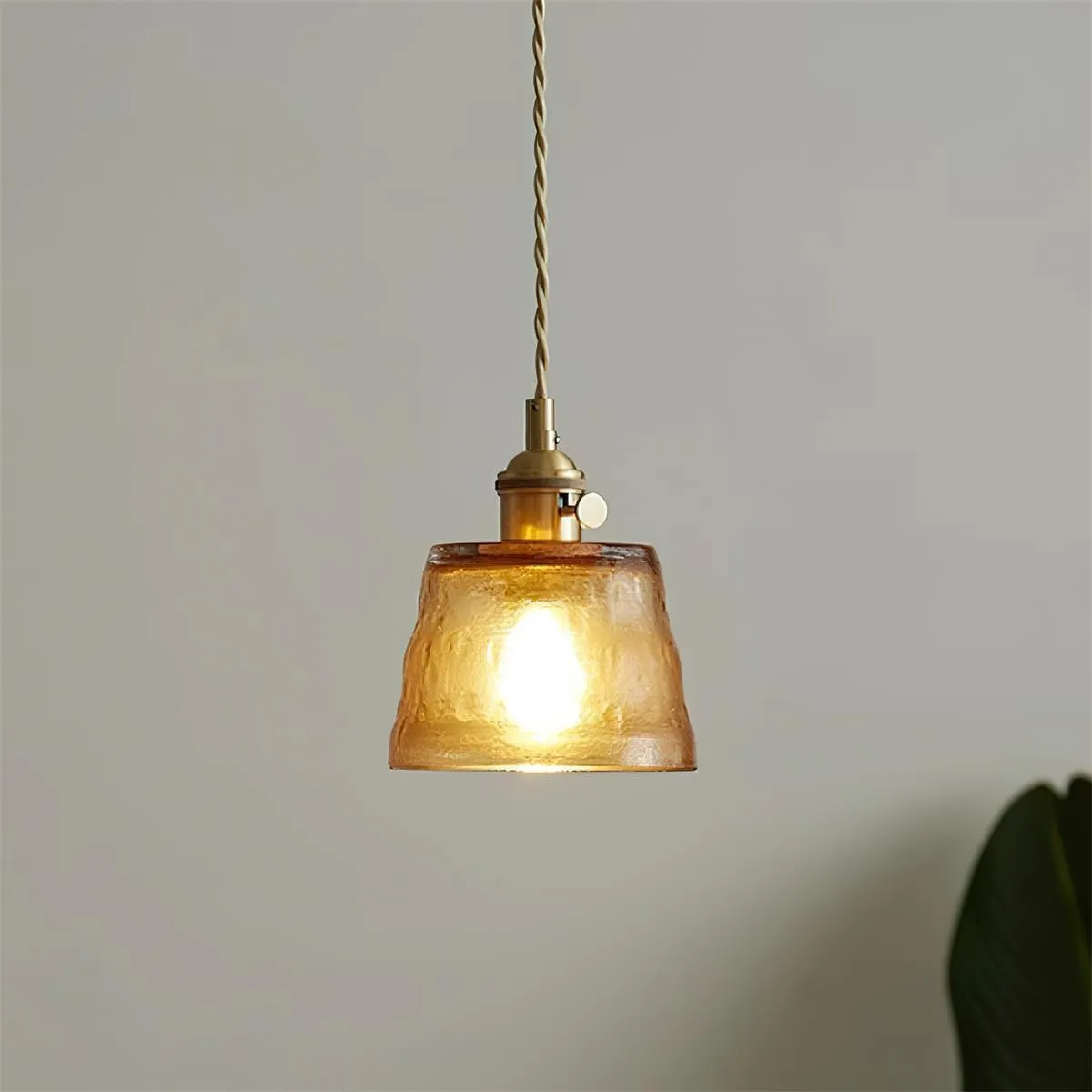 Retro Small Cup Glass Pendant Lamp KL292