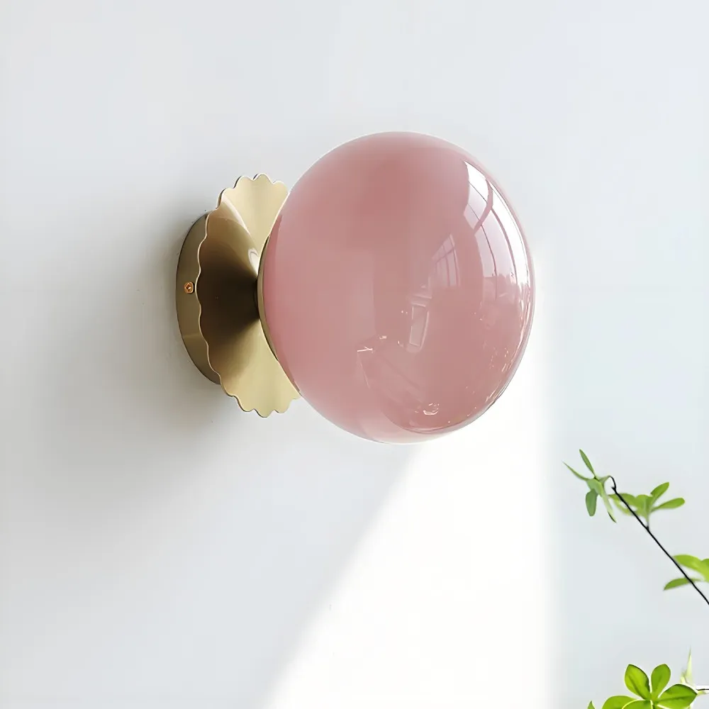 Marshmallow Glass Ball Wall Sconce KL149