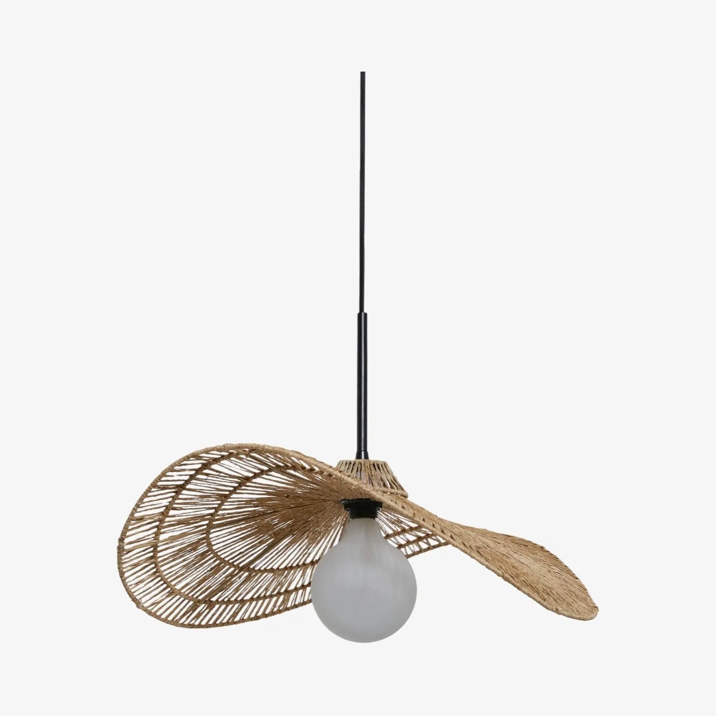 Florevian Tiered Shade Pendant Light with Woven Textured Design for Dining Room KL1598