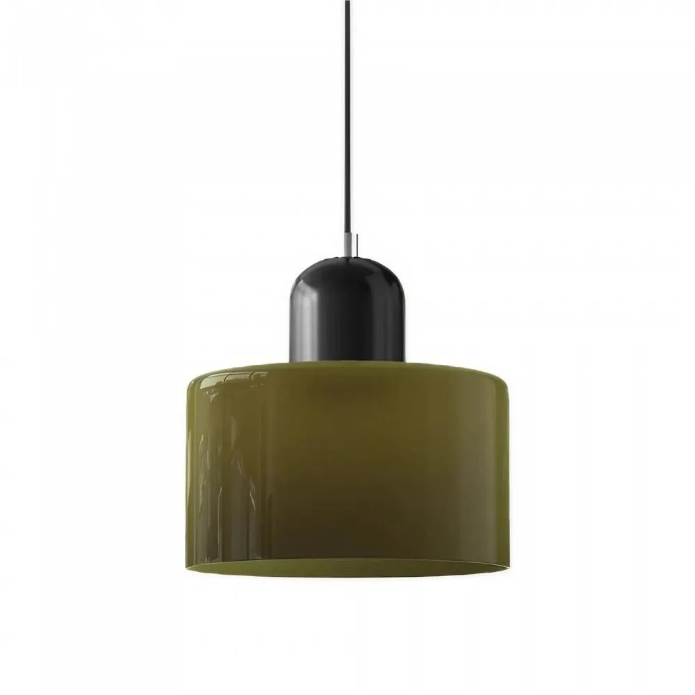 Morandi Cylinder Stained Glass Pendant Light KL17