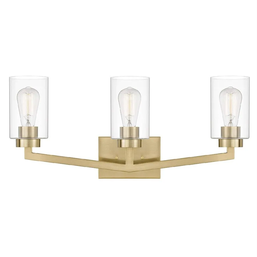 Industrial Cylindrical Brass Wall Lamp For Bathroom KL77