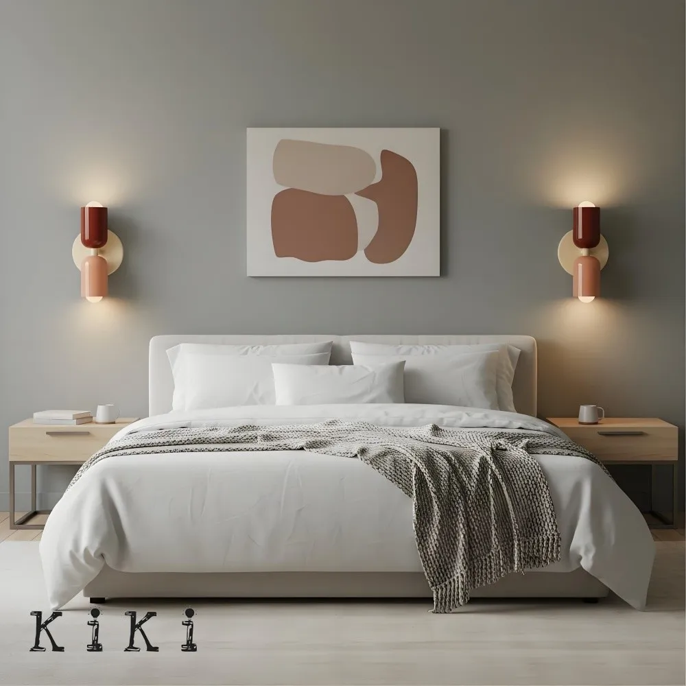 Metal Up Down Wall Sconce - Contemporary Colorful Wall Light for Hallway and Office