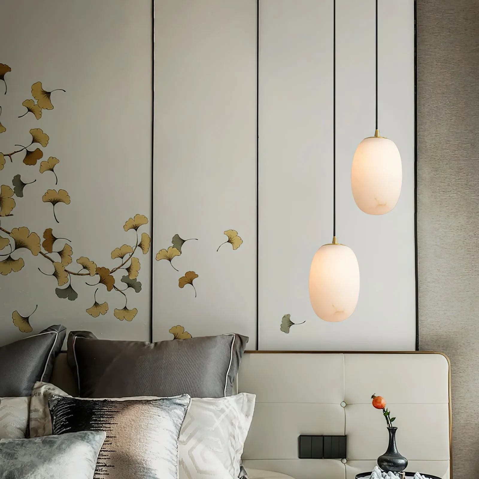 Alabaster Bedside Pendant Light D423