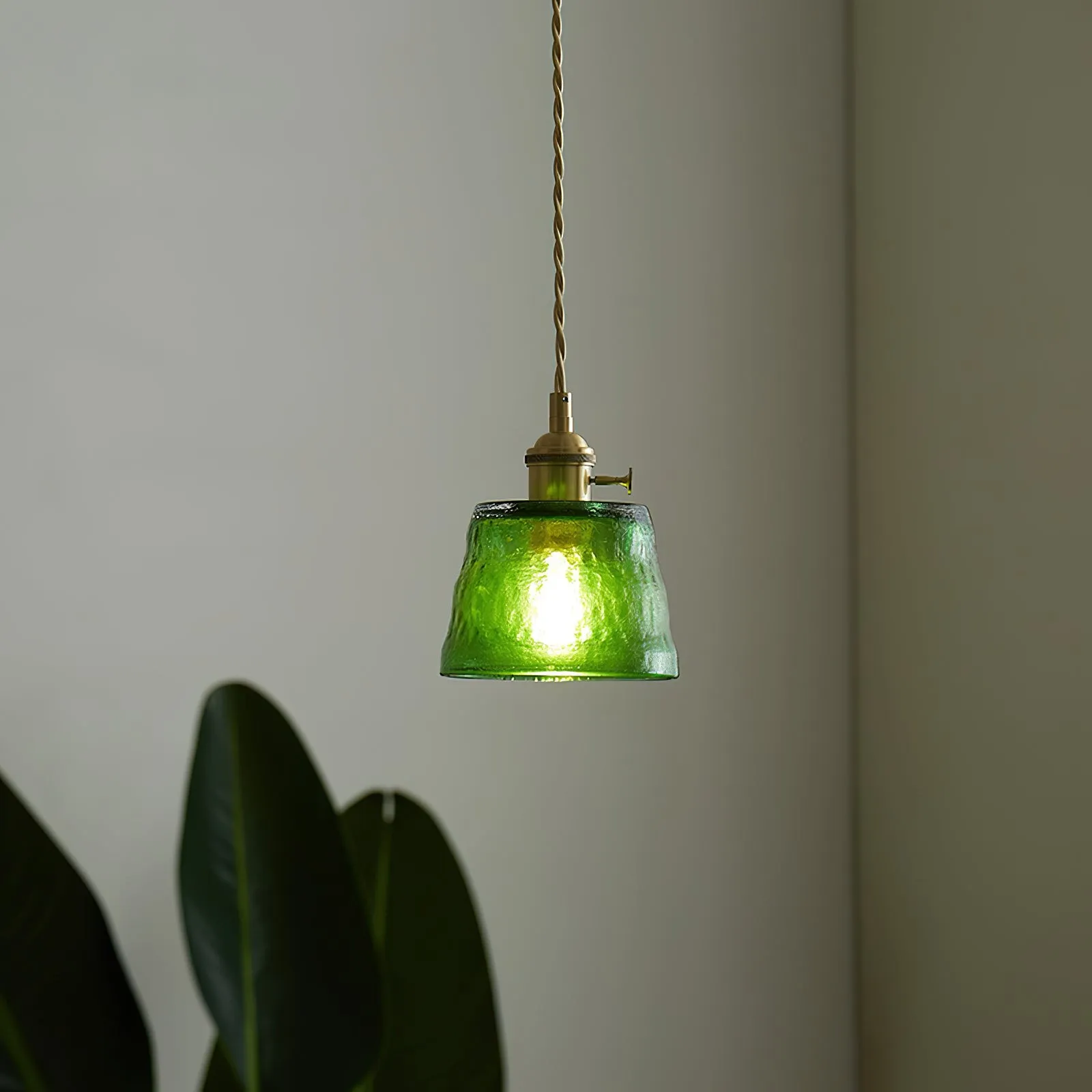 Retro Small Cup Glass Pendant Lamp KL292