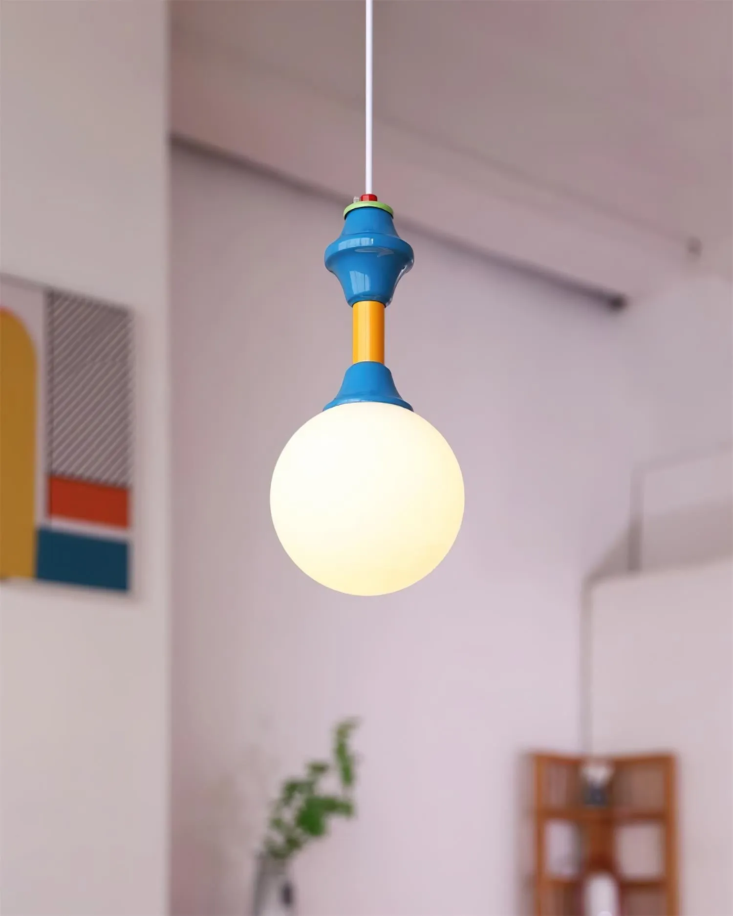 French Blue And White Atmosphere Pendant lamp KL676