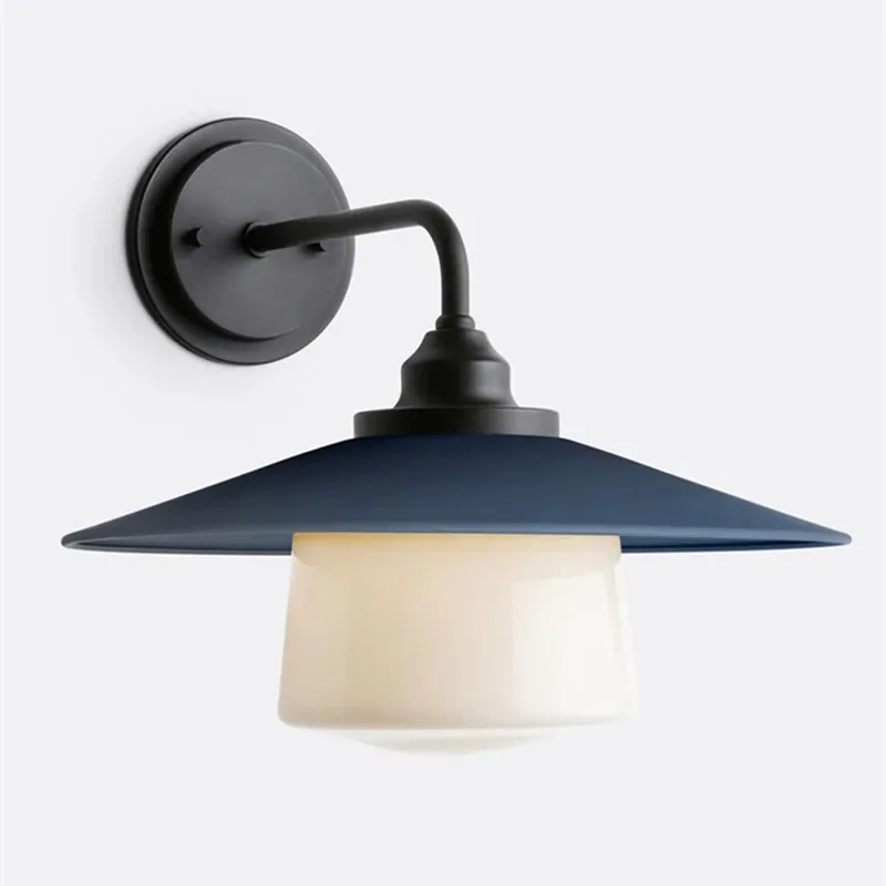 Cordax Utility-Inspired Wall Sconce - Metal and Glass for Indoor Outdoor Decor KL2030