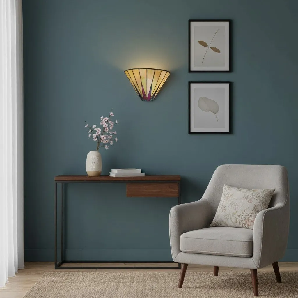TF Dark Star Geometric Glass Wall Light - Elegant Colorful Glass Sonce for Home KL1880