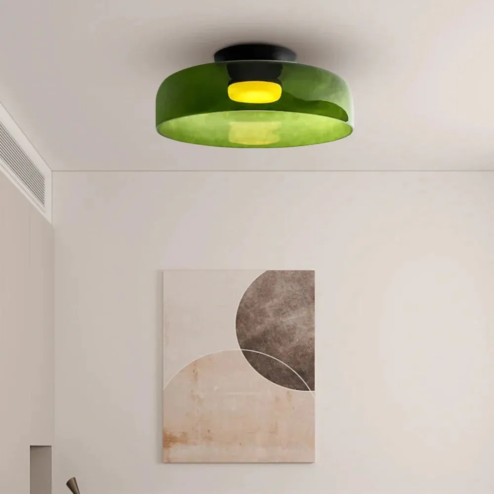 Celestial Morandi Layered Glass Ceiling Light - Scandinavian Ceiling Lamp For Living Room KL2146