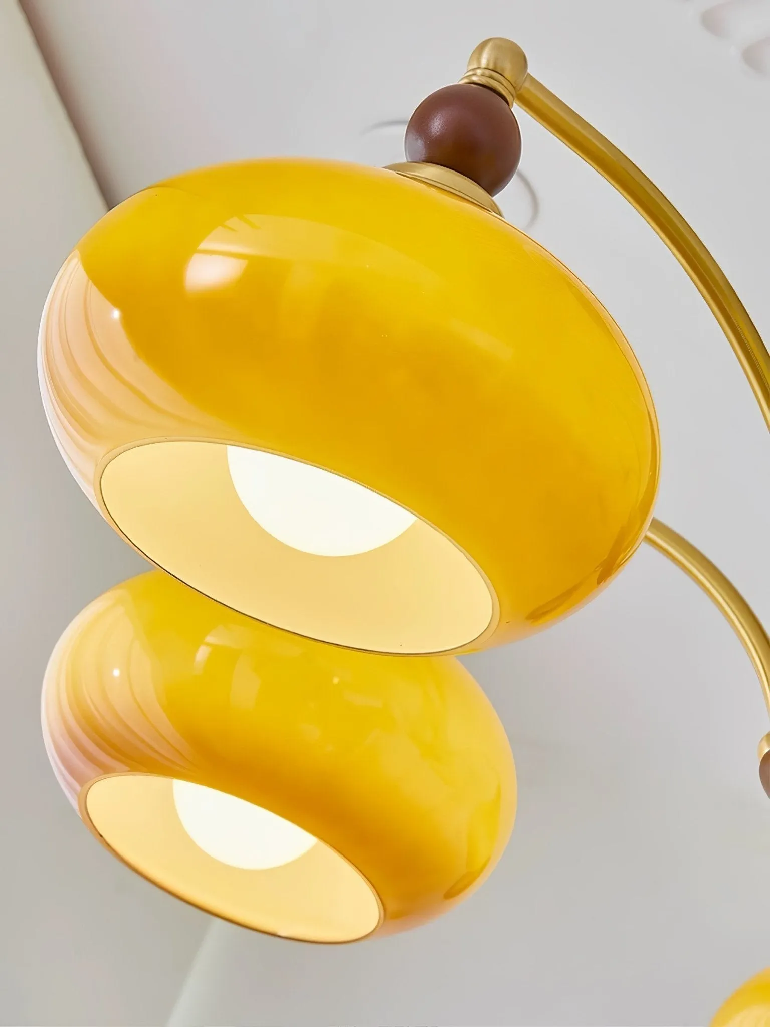 Vintage Multihead Persimmon Chandelier KL609