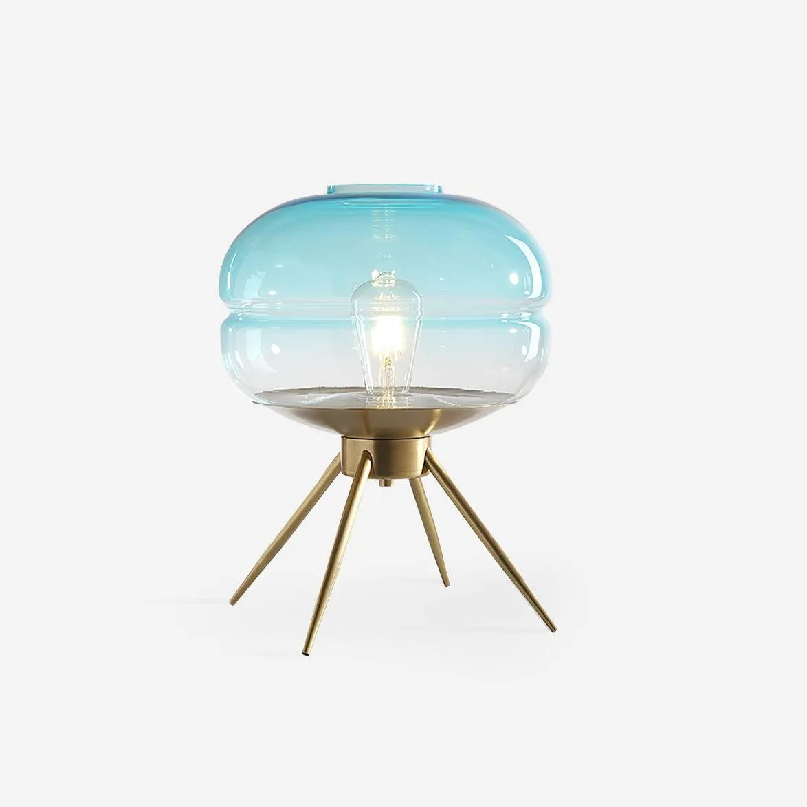 Luxury Personality Colored Glass Cover Tall Table Lamp KL499