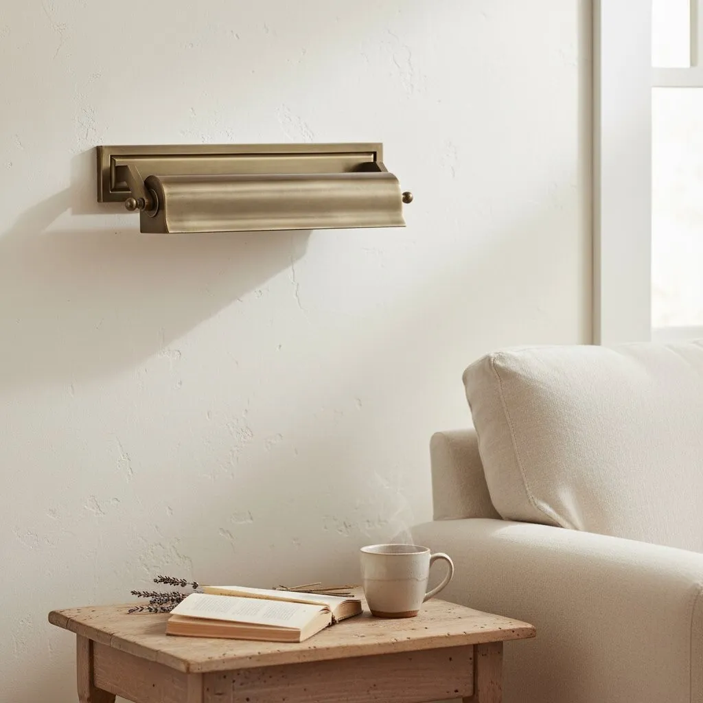 Libris Picture Light - Vintage-Inspired Metal Wall Lamp with Classic Silhouette for Bedroom or Reading Nook KL2170