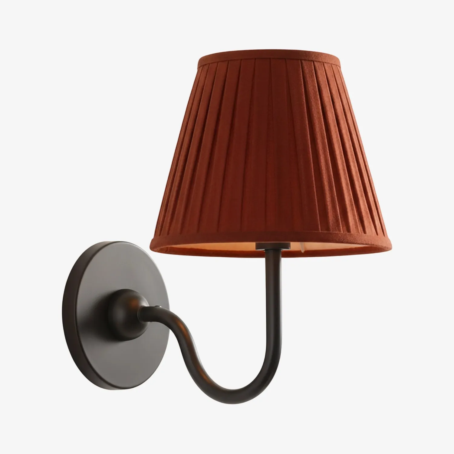 Luvora Vintage Pleated Shade Wall Lamp - Refined Linen Sconce For Bathroom or Corridor KL1272