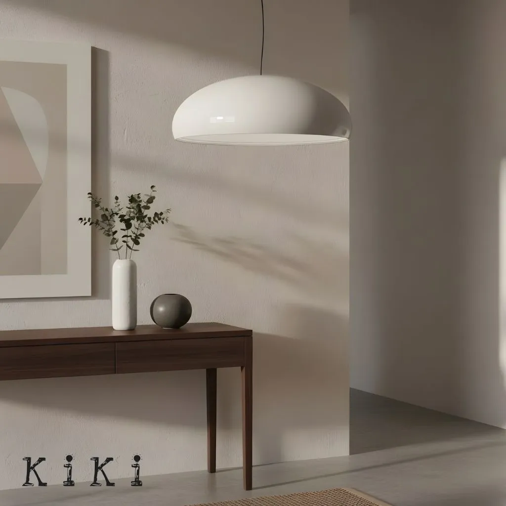 Pangen Dome Pendant Light - Modern Colorful Pendant Lamp for Living Room and Dining Space