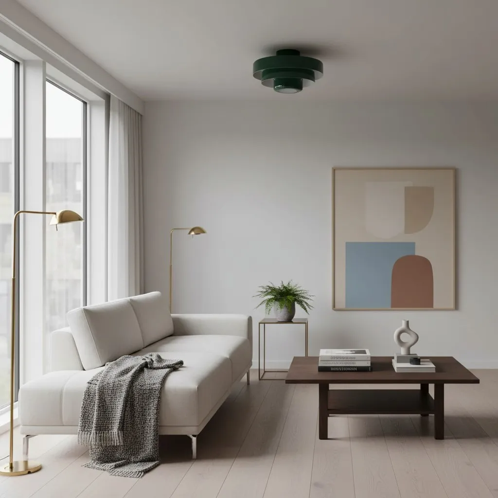 Three-Tier Bauhaus Ceiling Lamp - Bold Colors Ceiling Light for Bedroom or Lounge KL885