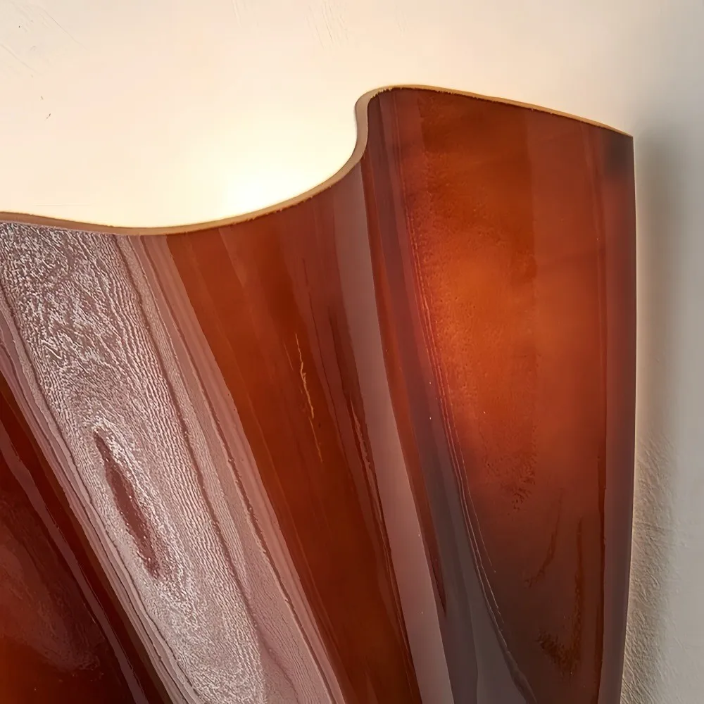 Vera Glass Wall Lamp - Vintage Accent Sconce for Bedroom and Living Space KL881