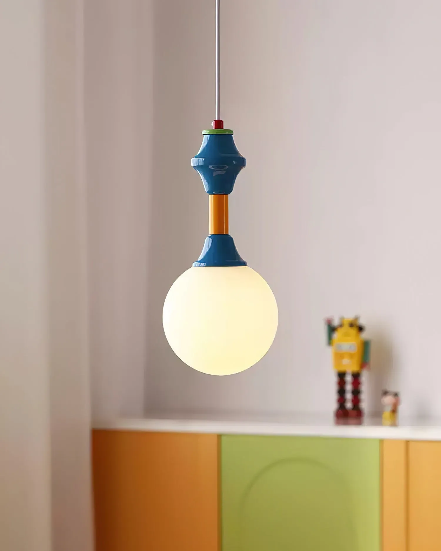 French Blue And White Atmosphere Pendant lamp KL676