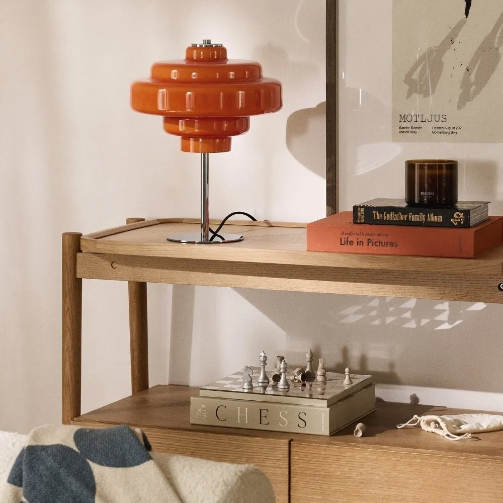 Sculptural Glass Table Lamp – Artful Illumination in Refined Form KL1099