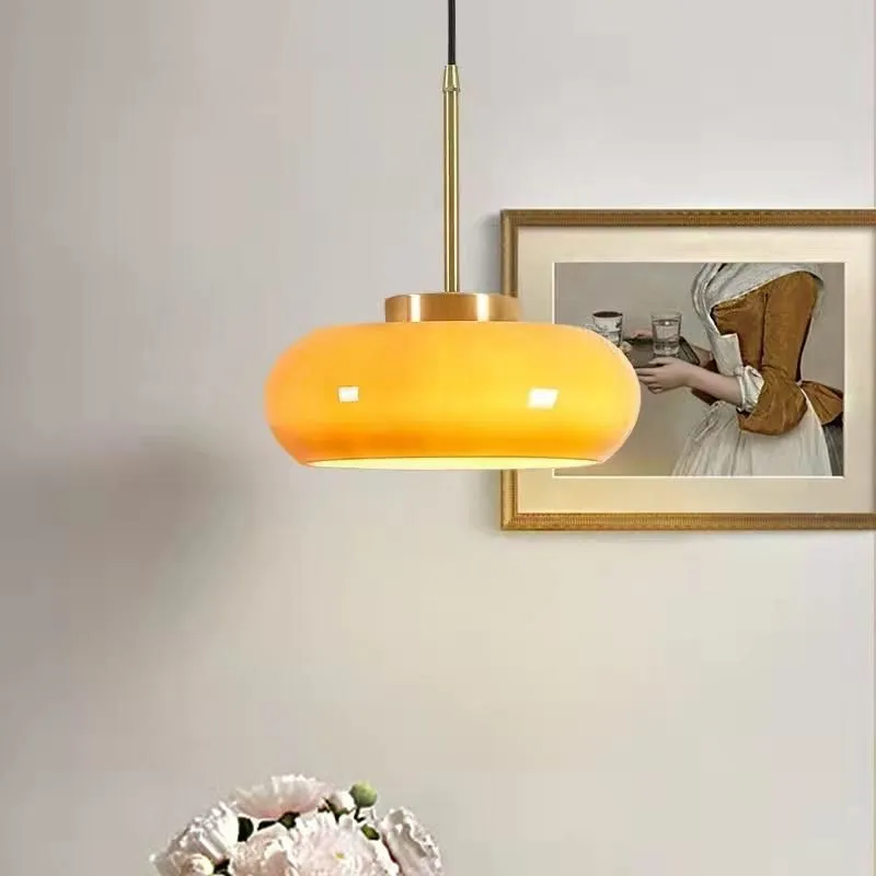Bauhaus Style Vintage Glass Pendant Light KL38