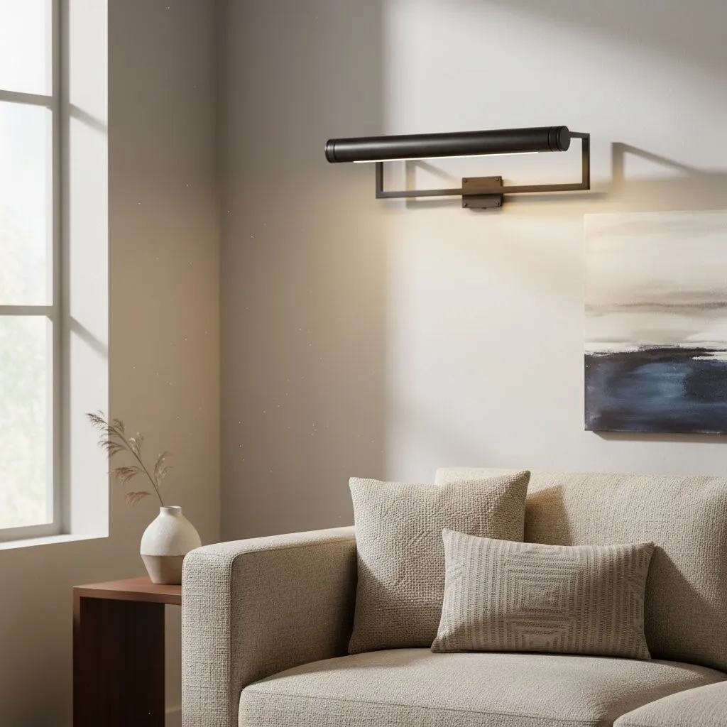 Aurix Picture Light - Sleek Slim Design Wall Lamp Metal Finish for Living Rooms & Galleries KL2165