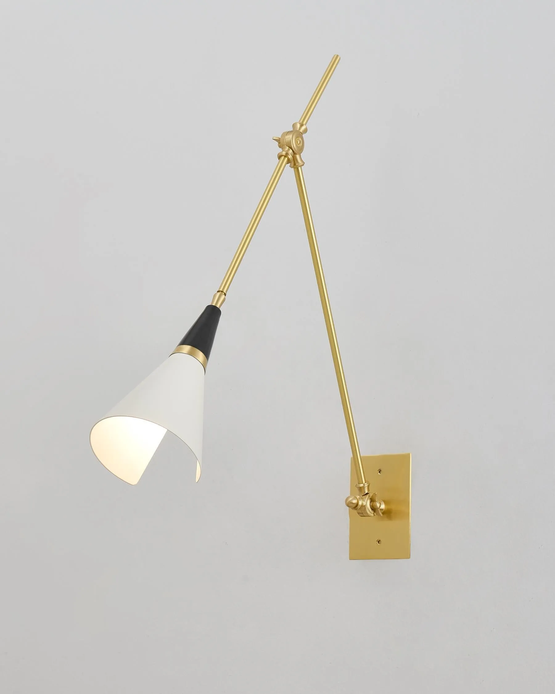 Vintage Metal Adjustable Swing Arm Wall Lamp KL842