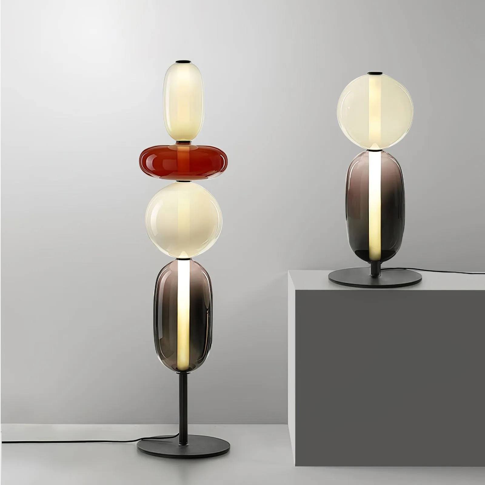 Nordic Minimalist Creative Luxury Gourd Glass Table Lamp KL278