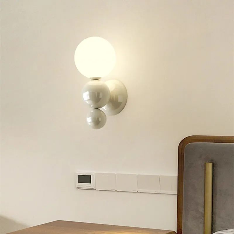 Cream Style Globe Bubble Wall Sconce KL109