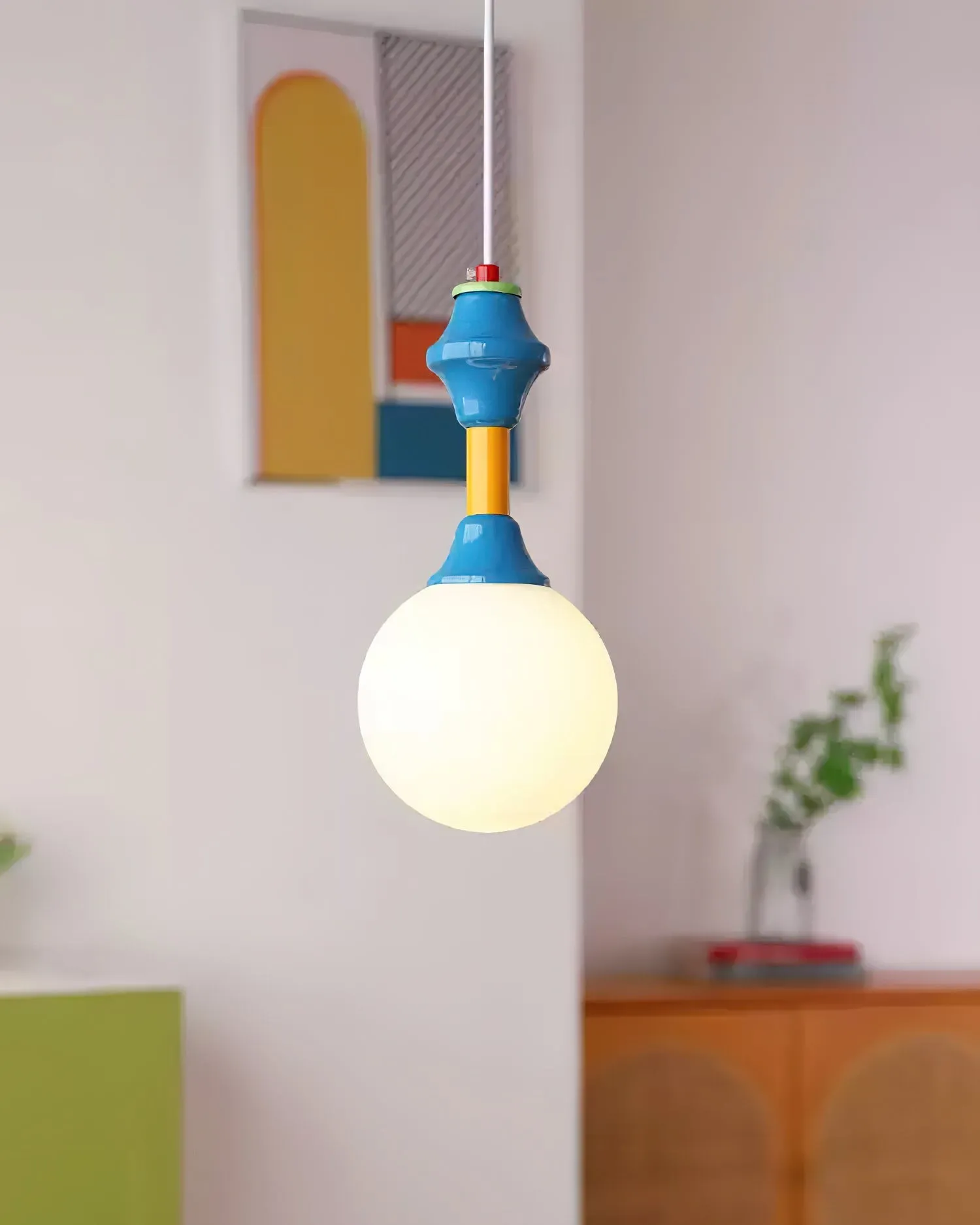 French Blue And White Atmosphere Pendant lamp KL676