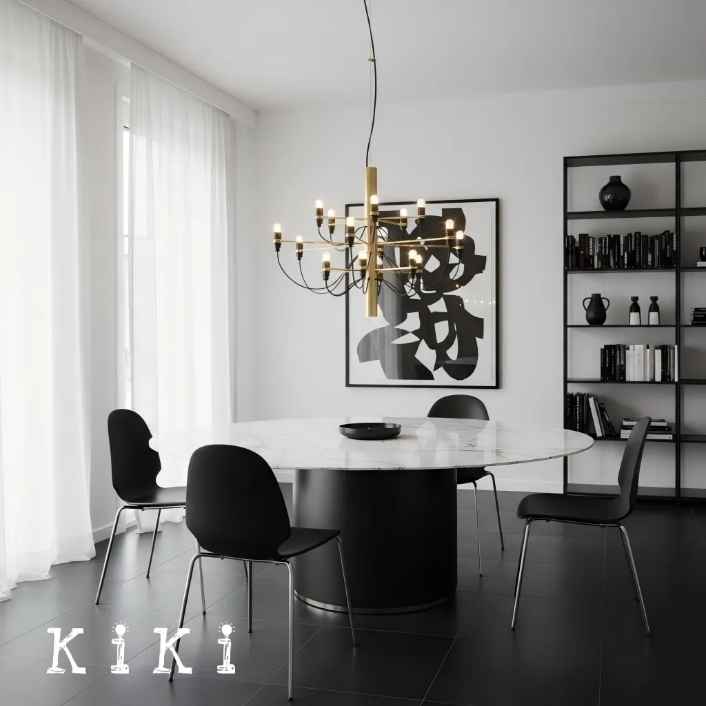 2097 Suspension Lamp - Sleek Multi-Head Chandelier For High Ceilings and Large Spaces