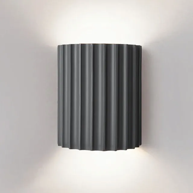 Textured Resin Wall Lamp - Contemporary Style Light for Bedroom or Hallway KL60