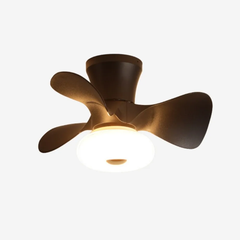 Cream Style Ultra Quiet Led Ceiling Fan For Bedroom KL948