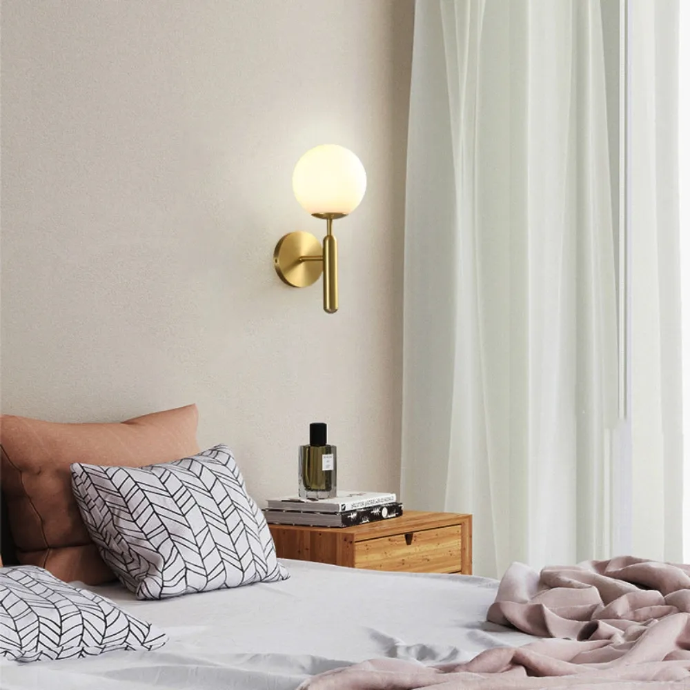 Milky Glow Modern Metal Wall Lamp D791