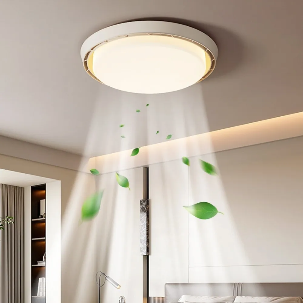 Modern Circular LED Bladeless Ceiling Fan with Light KL935