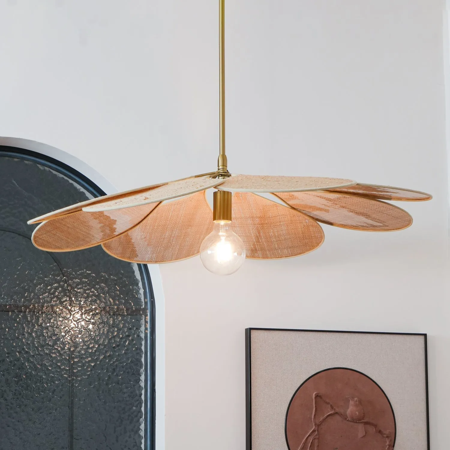 Petals Bloom Rattan Pendant Lamp KL574