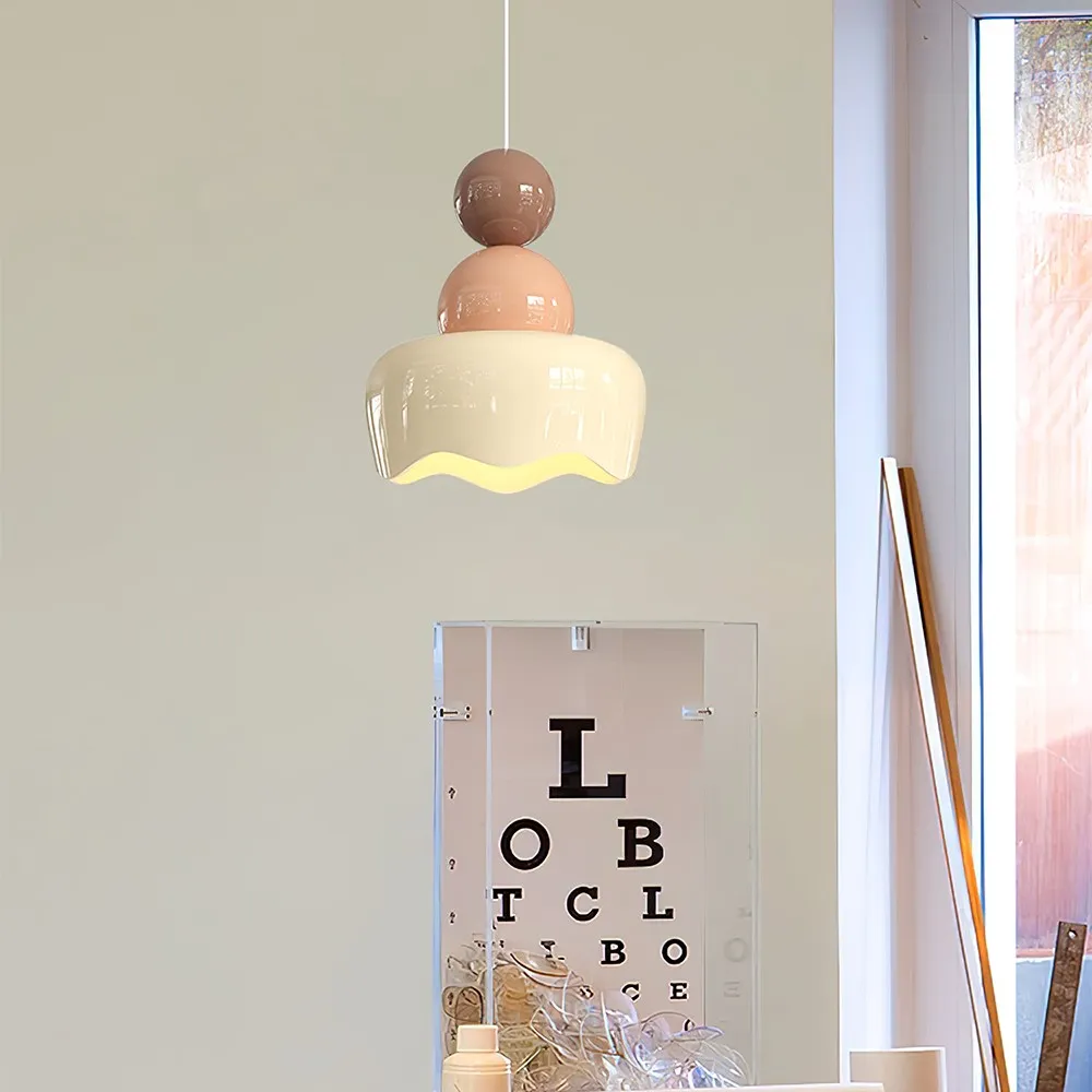 Cream Sunny Rain Doll Resin Pendant Light KL126