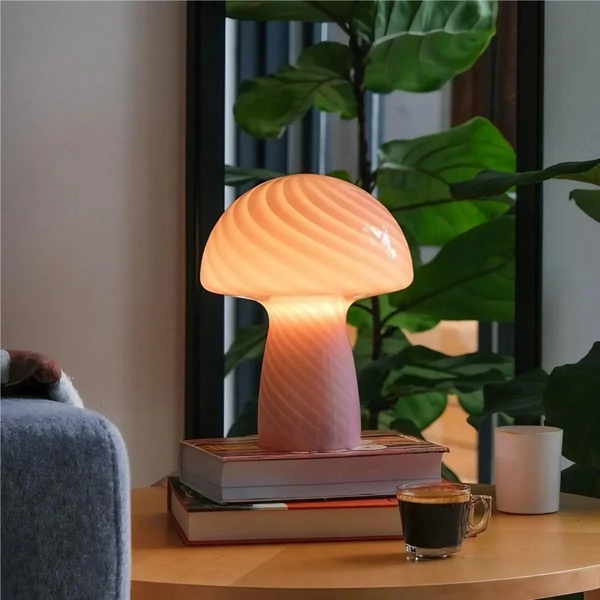 Modern Design Stained Glass Mushroom Lamp KL35