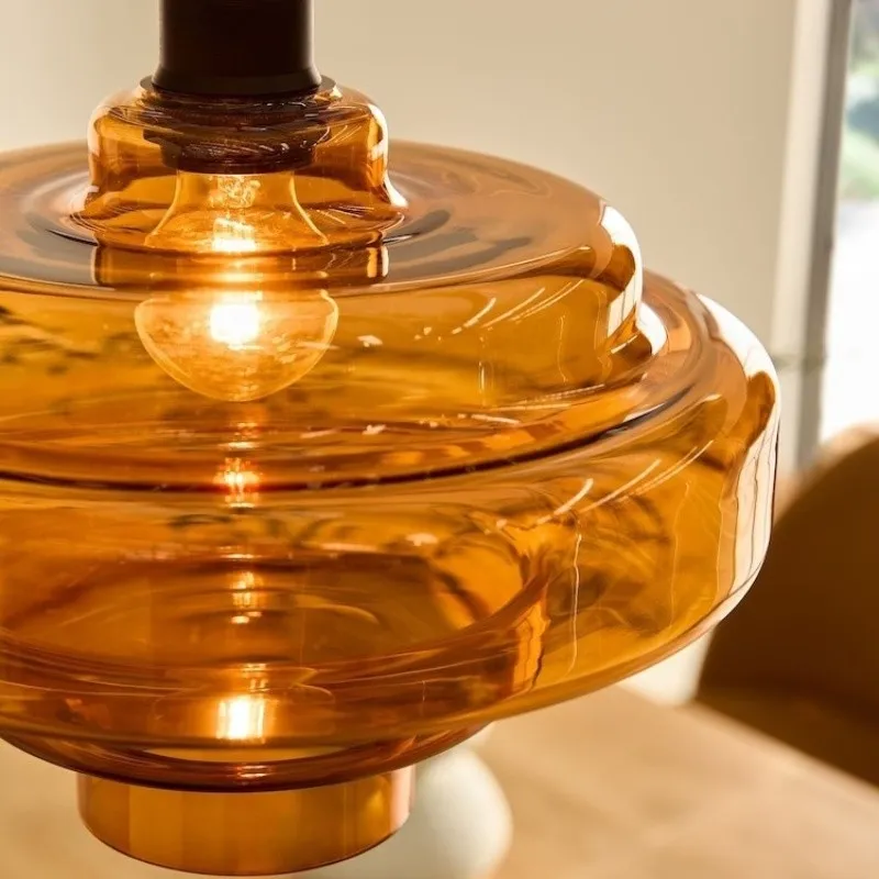 Modern Bauhaus Elegant Glass Effect Pendant Light KL1100