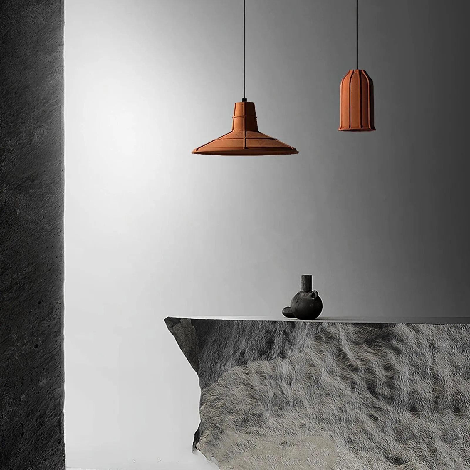 Industrial Style Cement Terracotta Craft Pendant Light KL654