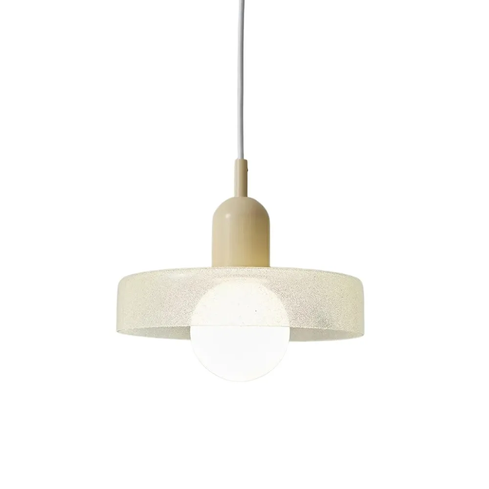 Modern Crystal Glass Disc Orb Pendant Light For Kitchen Island KL920