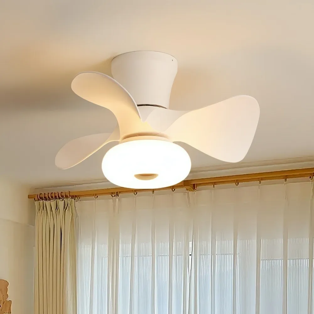 Cream Style Ultra Quiet Led Ceiling Fan For Bedroom KL948