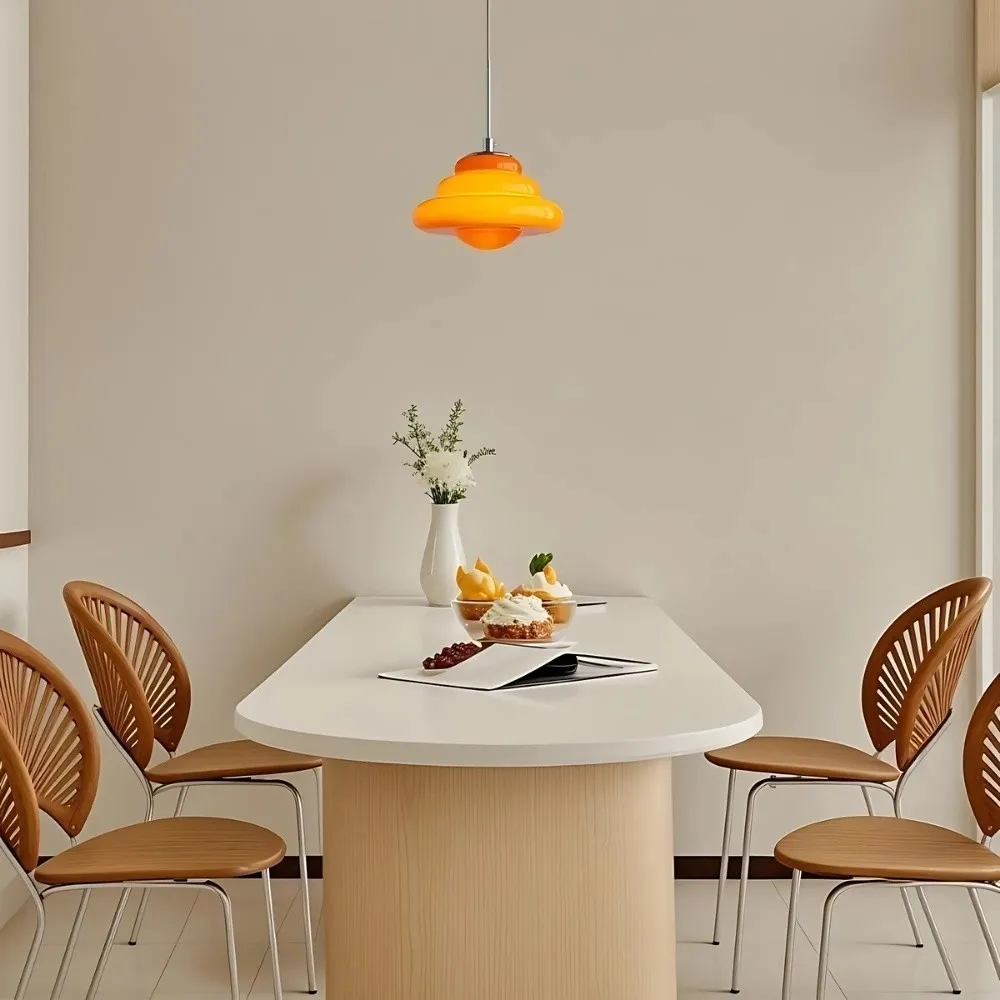 Art Deco Layered Glass Pendant Lamp – Bright Color Accent Lighting KL1106