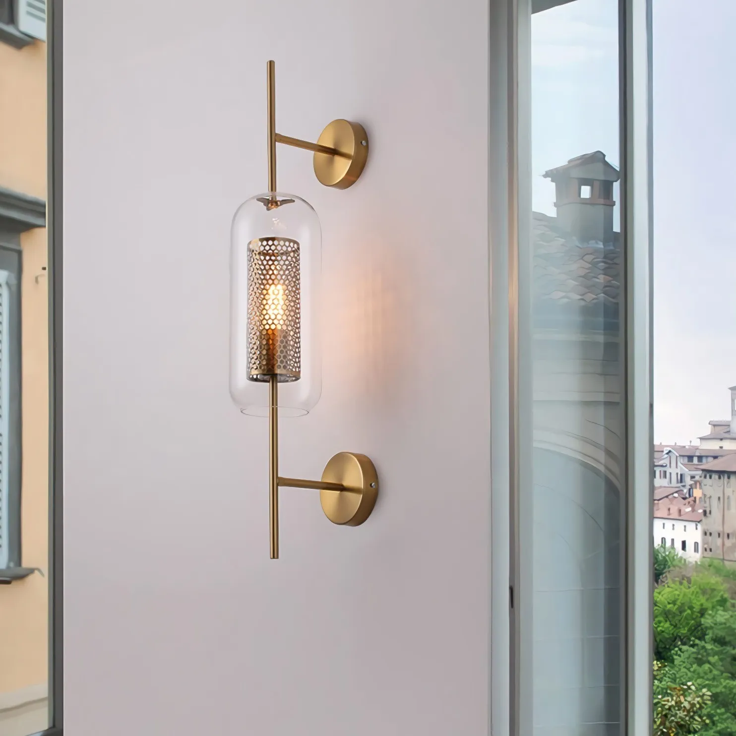 Chiswick Glass Wall Light