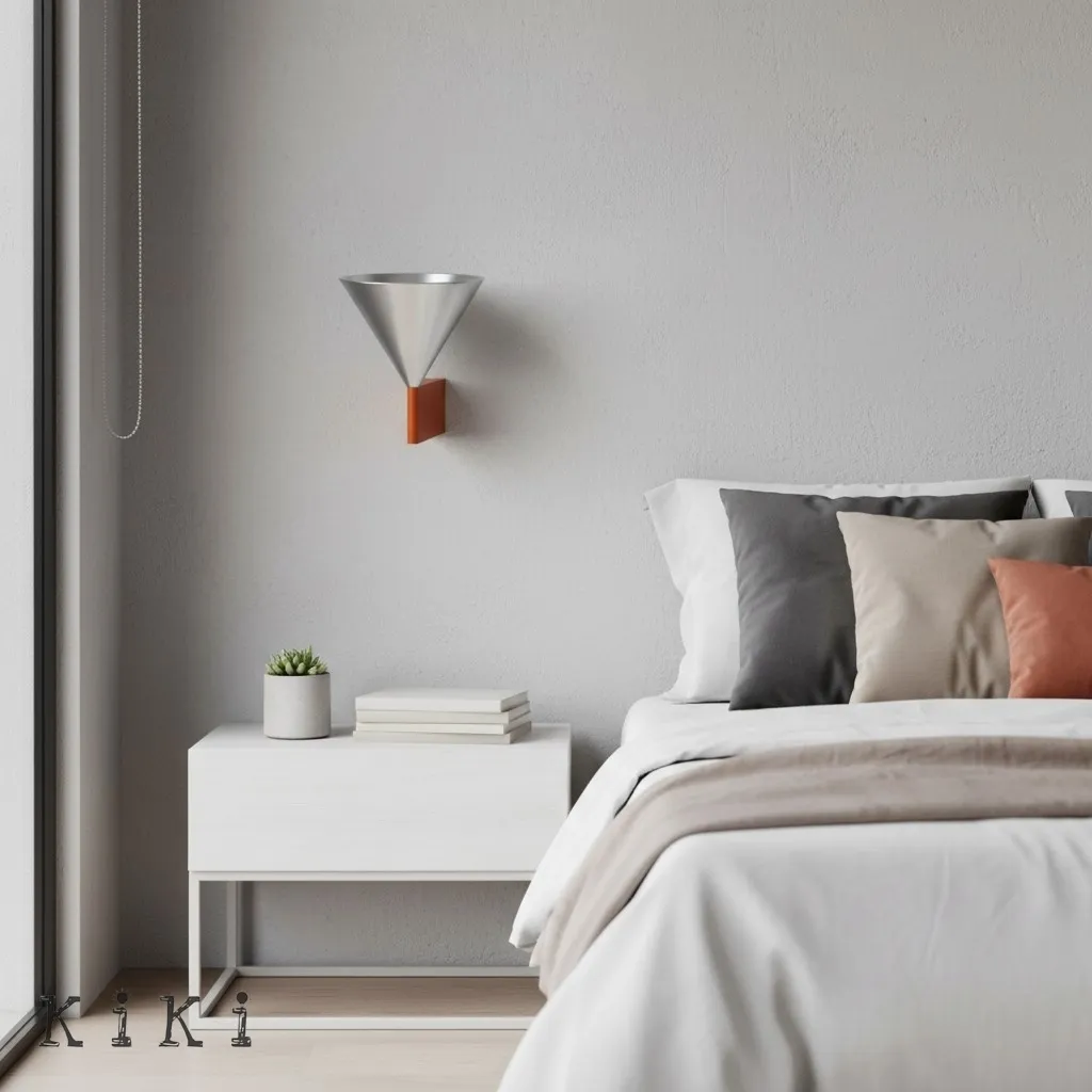 Minimalist Metal Conical Wall Lamp - Modern Cone Sconce for Interior Spaces KL2327