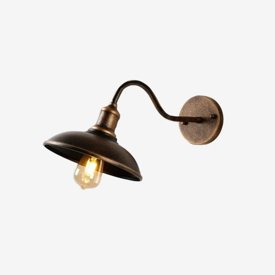 Retro Industrial Bowl Shaped Outdoor Waterproof Wall Light KL810