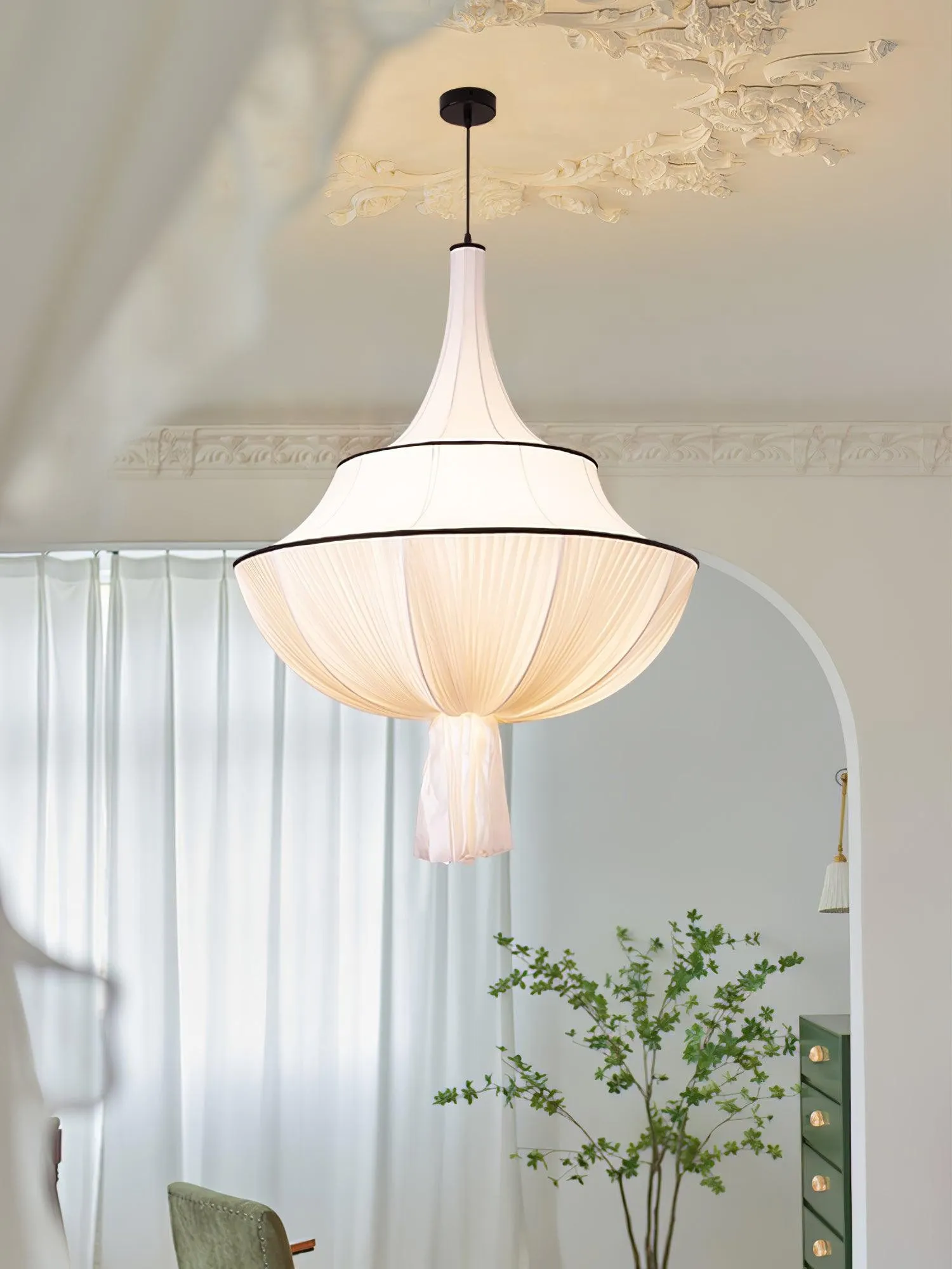 Fabric Art Decorative Pendant Lamp KL483